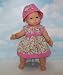 Pink and Green Floral Dress with Matching Hat. Fits 15" Dolls like Bitty Baby® and Bitty Twin®