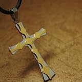 Cut-out Arrow Cross Design Pendant on a Stainless Steel for Men J1195