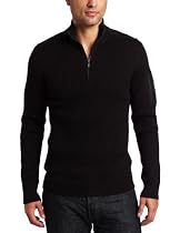  ... Calvin Klein Jeans Men's IVP 12GG Ribbed Long Sleeve Military Sweater