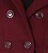 Last Kiss Double Button Fleece Short Coat in Plum