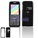 PCMICROSTORE Brand Nokia 6300 (Black) Solid Snap-On Case Cover with Removable Swivel Belt Clip
