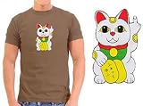 F*u*c*k You Japanese Lucky Cat Houmor T Shirt / Tee - Unisex Sizing