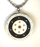 QP12 Quantum Pendant Amber Crystal! Six Pointed Star Zero Point Energy and Scalar Pendant