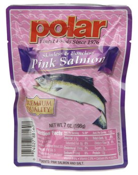 10 Pack Case of 7oz. Smoked Pink Salmon Pouch by Smoked Fish