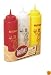 Tablecraft 1112KMC 3-Piece Nostalgia Squeeze Bottle Set, 12-Ounce