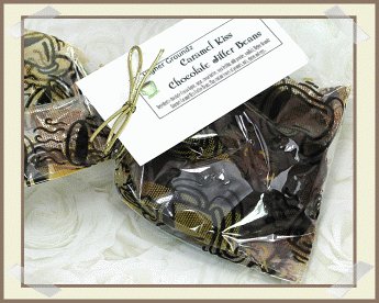 Caramel Kiss Jitter Beans Chocolate Coated Clusters by Higher Groundz Gourmet Coffee