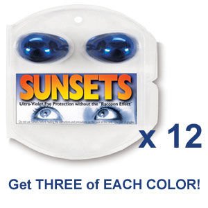 Sunsets Tanning Bed Goggles Eye Protection No Lines DOZ