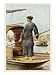 Barefoot Chinese Woman Guides Her Sampan on the River at Canton Using a Pole Art Gicl...
