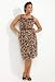 Avenue Plus Size Printed Ruffle Dress