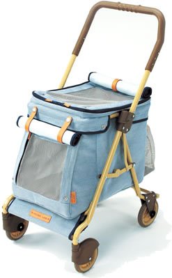 マルカン おでかけカートワイド ブルー DC-74