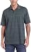 Van Heusen Mens Micropoly Printed Windowpane Polo, Aqua Pirhana, Large