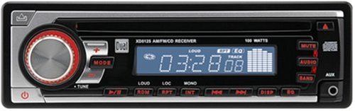 Dual XD5125 AM/FM/DVD Receiver, Front AUX Input (Black) under The Car toys Store