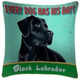 Black Labrador Dog Cushions - Martin Wiscombe Cushions