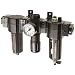 Dixon E74-4A-MB Norgren Series Automatic Drain Combination Unit with Metal Bowl and Sight Glass, 1/2" Size, 140 SCFM, 1/2" Port Size, 5-150 PSI