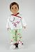Oriental Pajama Set for 18 Inch Dolls Including the American Girl Line