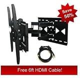 Heavy Duty Swivel Wall Mount for Panasonic TC-P50VT20 **Free Hdmi Cable**