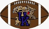 Kentucky Wildcats 3' 6 x 6' Football-Shaped Rug