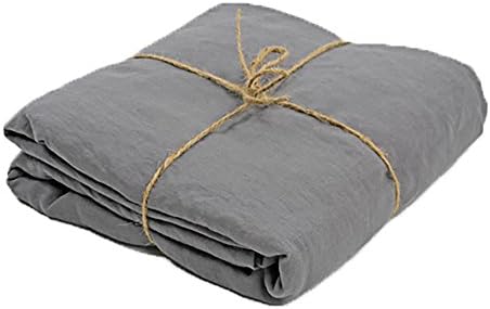 Linenshed - USA King Soft Stonewashed Linen Duvet Cover Lead Gray