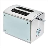 Kalorik TO-20621 Aqua 850-Watt 2-Slice Stainless-Steel Toaster with Glass Panels