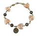 Bracelet - B71 - Murano Style Glass -Sm. Hearts ~ Peach