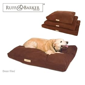 Ruff & Barker� XL Extra Large Dog Bean Bag - BROWN Faux Suede Bean Bags for Dogs - Large / XL Dogs (50")
