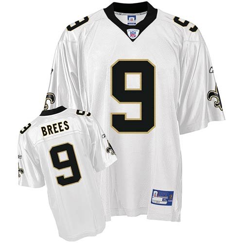 Reebok New Orleans Saints Drew Brees Replica White Jersey Medium