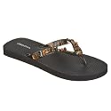 Women's Xhilaration&reg; Leta Beaded Flip Flops - Black