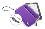 41CXdOccqOL. SL160  DURAGADGET Purple Water Resistant Neoprene Soft Zip Case/Cover For New 2010 Amazon Kindle 3 & CAR CHARGER, Amazon Kindle 3 Case, Amazon Kindle 3g case, Amazon Kindle Wi Fi Case, 6 Display, Kindle Graphite, Latest Generation Reviews
