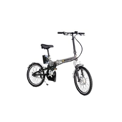 e-Moto 2.0 Traveler 26-Volt Folding Electric Bicycle (Grey, 20-15-Inch)