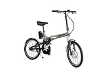 e-Moto 2.0 Traveler 26-Volt Folding Electric Bicycle (Grey, 20-15-Inch)