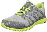 K-Swiss Men's Blade-Light Run R Running Shoe,Silver/Charcoal/Optic Yellow,10.5M