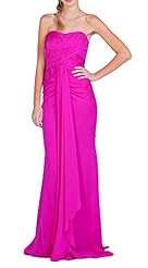 Chiffon Mermaid Sweetheart Evening Dress  with a Brush/Sweep Train 