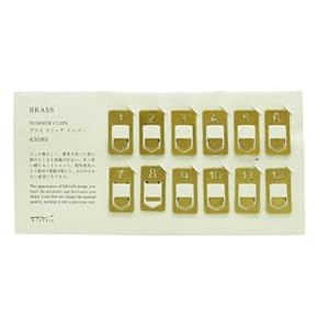 【クリックで詳細表示】ミドリ ブラス クリップ ナンバー