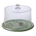 Pfaltzgraff Winterwood Cheese Tray with Dome, Green