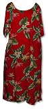 Bird of Paradise Display Plus Size Hawaiian Aloha Long Dress