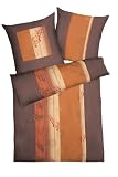 Kaeppel G-100236-26A1-VASH Bettw&auml;sche Escape 2-teilig 140 x 200 cm satin, Farbe: mocca