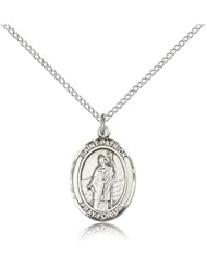 St. Patrick Medal, Sterling Silver, Medium, Dime Size