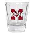Set of 2 Mississippi State Bulldogs Optic Shot Glass - NCAA College Athletics - Fan Shop Merchandise