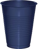 Creative Converting Touch of Color 20 Count Plastic Cups, 16 oz, Navy