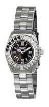 Bellagio Women's Gigi Series Petite Swarovki Stone Bezel Stainless-Steel Diver Genuine Mother of Pearl Dial Bracelet Watch # A12028-1