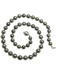 14K White Gold 18" "A" Quality Pearl 8-10.5mm Natural Color Tahitian Necklace