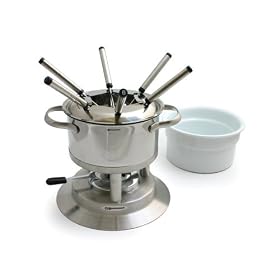 Swissmar Arosa 11 Piece Stainless Fondue Set by Swissmar