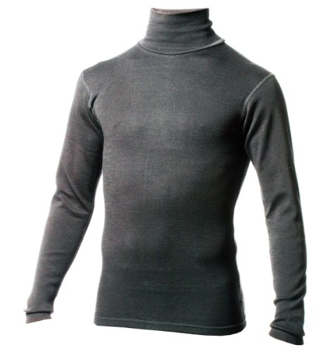 Minus33 100% Merino Wool Base Layer 712 MidWeight Turtleneck Charcoal Grey XXXL