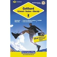 Gotthard 1 : 60 000. Wanderkarte. Grimsel - Susten - Oberalp. Wanderkarte