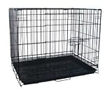 Medium Black Wire Dog Kennel / Pet Cage