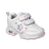 Toddler Girls' Light-Up Athletic Shoes with Lights - White