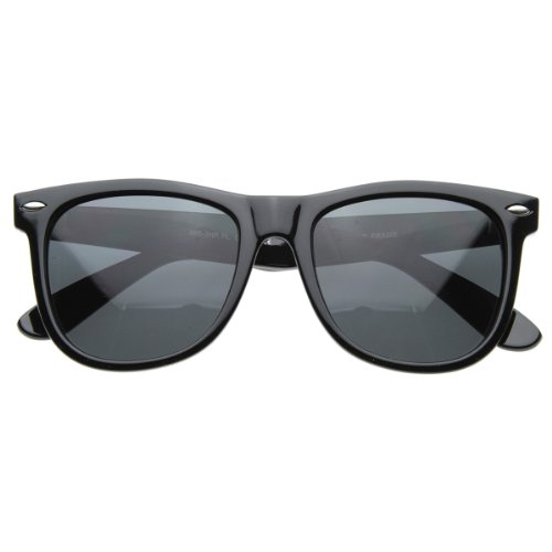 Large 55mm Polarized Lens Anti Glare Classic Horn Rimmed Style Sunglasses