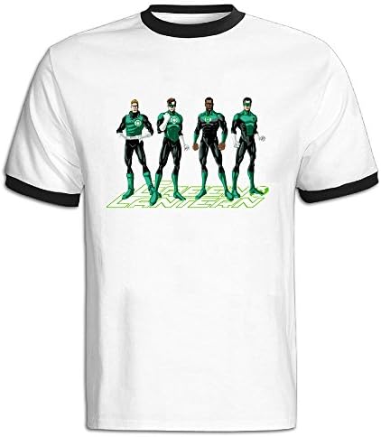 DINGZHITIXU Men's Green Lantern Creative T-shirt