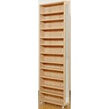 JKプラン すきま収納庫 1cmピッチミラー付きすき間収納庫 ナチュラル奥行59.5cm yh-103