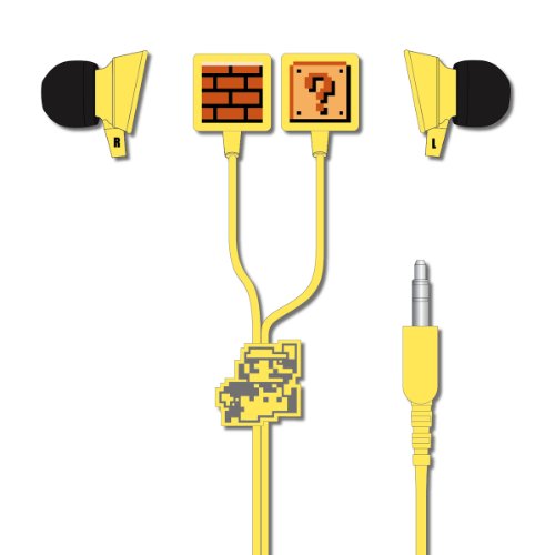 スーパーマリオブラザーズ キャラクターイヤホン ブロック
